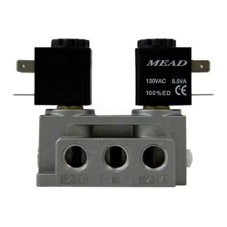 Bimba Mfg Co Bimba-Mead Air Valve, 5 Port, 2 Pos, Double Solenoid, 1/4" NPTF, 120VAC N2-DCD-120VAC